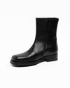 Camion Boot Black Leather