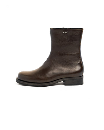 Camion Boot Deep Olive Leather
