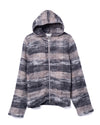Full Zip Hood Night Woods Check Lofty Wool