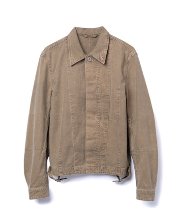 Machine Jacket Pigment Khaki Knife Edge Twill