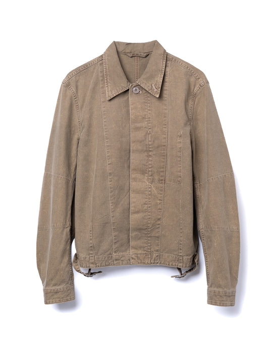 Machine Jacket Pigment Khaki Knife Edge Twill