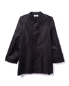 Short Trench Coat Cotton Blend Black