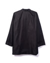 Short Trench Coat Cotton Blend Black
