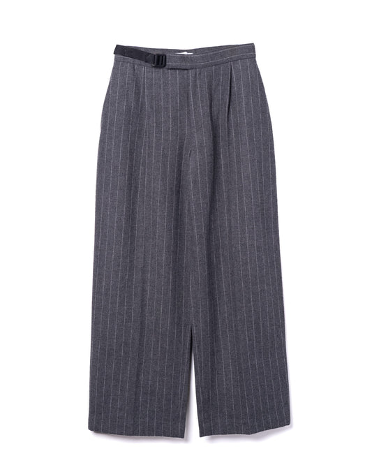 Tacked Trouser Wool Blend Gray