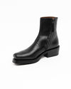 Charro Lugged Boot Leather Black