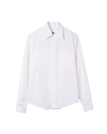 Western Dress Shirt Cotton Off White