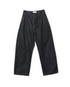 Minard Curved Leg Jean Black White Weft