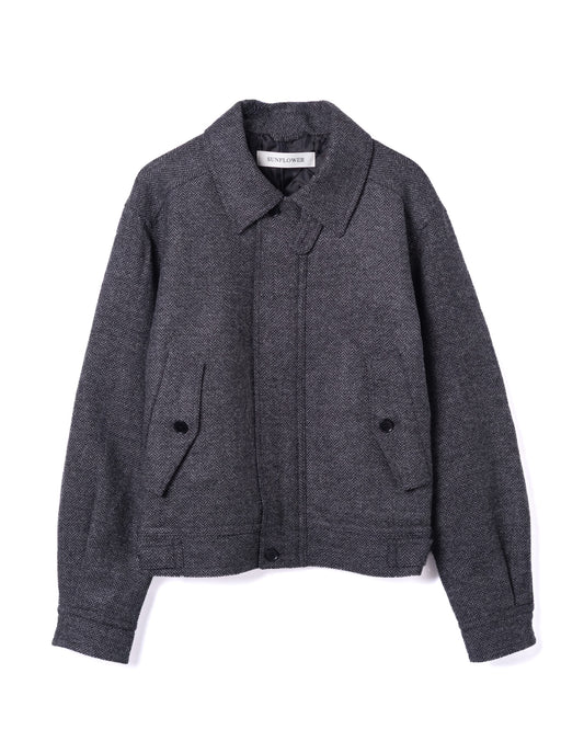 Harrington Jacket Wool Blend Antracite