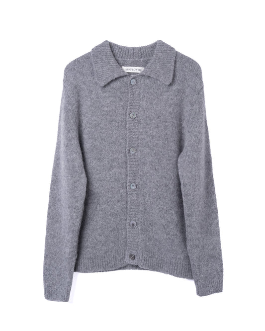 Alpaca Cardigan Alpaca Blend Grey Melange