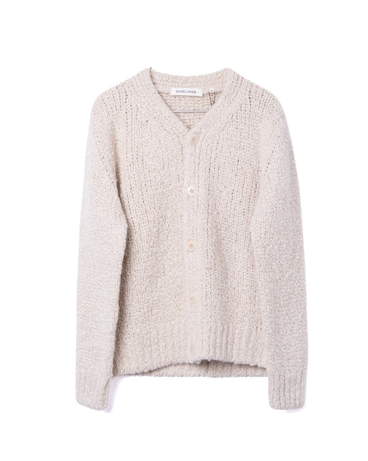 John Cardigan Alpaca Blend Ecru