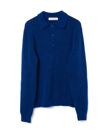 Mohair Polo Mohair Blend Klein Blue