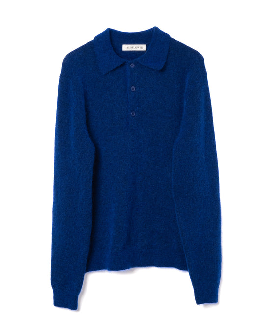 Mohair Polo Mohair Blend Klein Blue