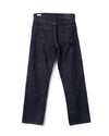 Loose Jeans Cotton Simple Rinse Blue