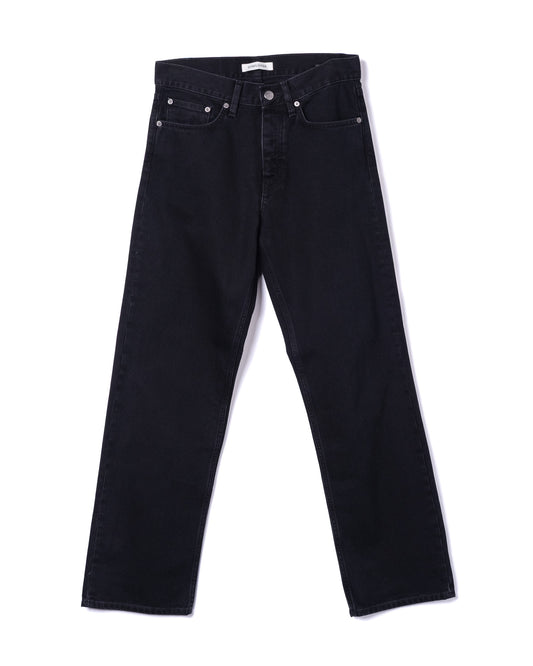 Loose Jeans Cotton Washed Black