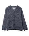 Losso Mohair Cardigan Navy Pale Grey