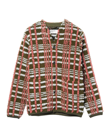 Duomo Fleece Cardigan Olive