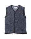 Lancaster Gilet Mohair Blend Navy Pale Grey