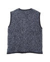 Lancaster Gilet Mohair Blend Navy Pale Grey