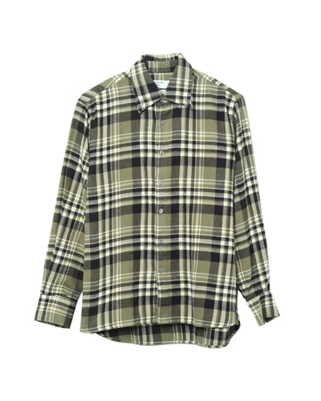 Standard Shirt Cotton Jazz Check Olive