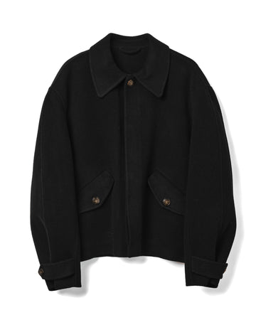 Relaxed Wool Jacket Black