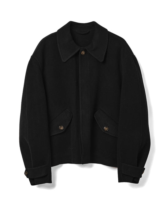 Relaxed Wool Jacket Black