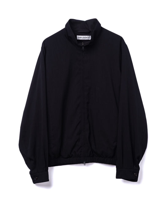 Casino Jacket Crow Black Night Drape Twill