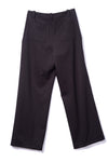 Slack Trouser Coarse Black Gabardine