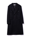 Whale Coat Black Hairy Wool
