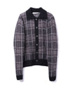 Evening Polo Grand Check Fuzzy Alpaca