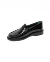 Yardee Moccasin Loafer Polido Leather Black