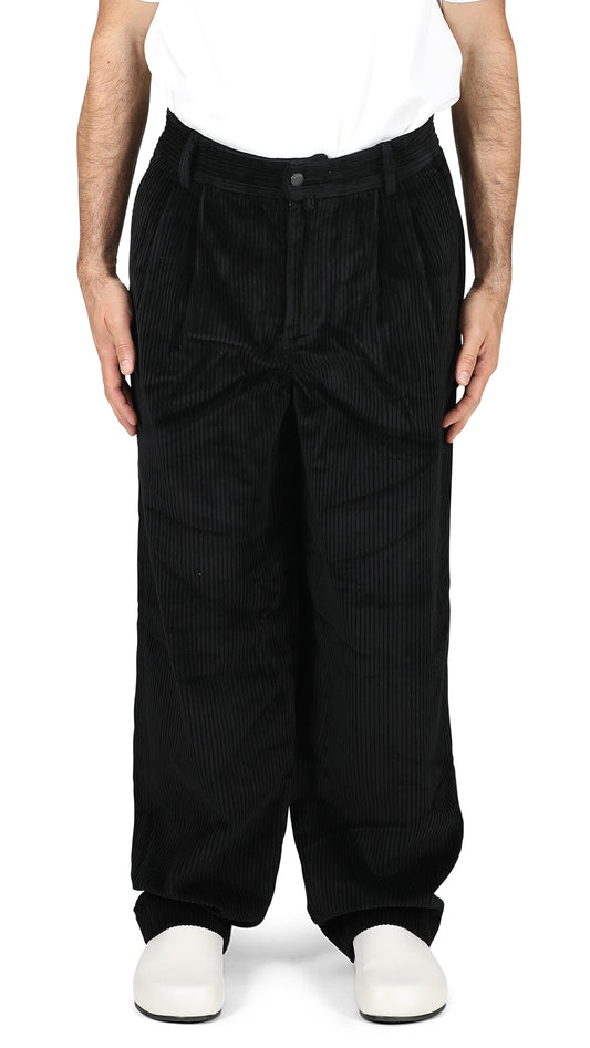 Pleat Front Cord Trousers