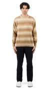 Crew Over P's Recycled Cotton Striped Khaki