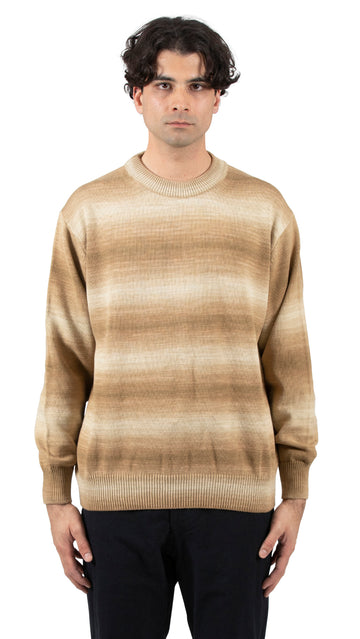 Crew Over P's Recycled Cotton Striped Khaki