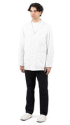 Patchwork Coverall Jacket Off-White Linen Blend