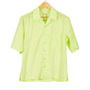 Aloha Shirt Lime Green Translucent Cotton