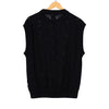 Crewneck Vest Black Cotton