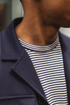 Blouson Jacket Technical Viscose Navy Blue
