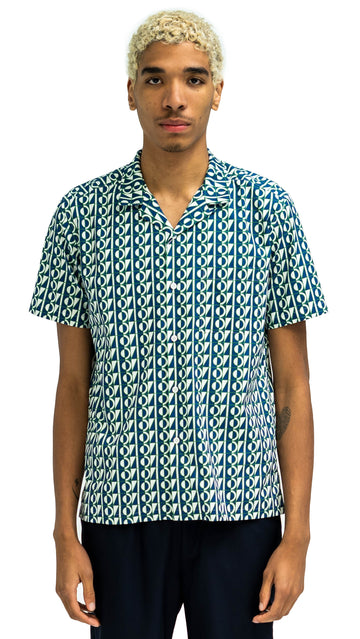 Anniversary Short Sleeve Camp Collar Shirt