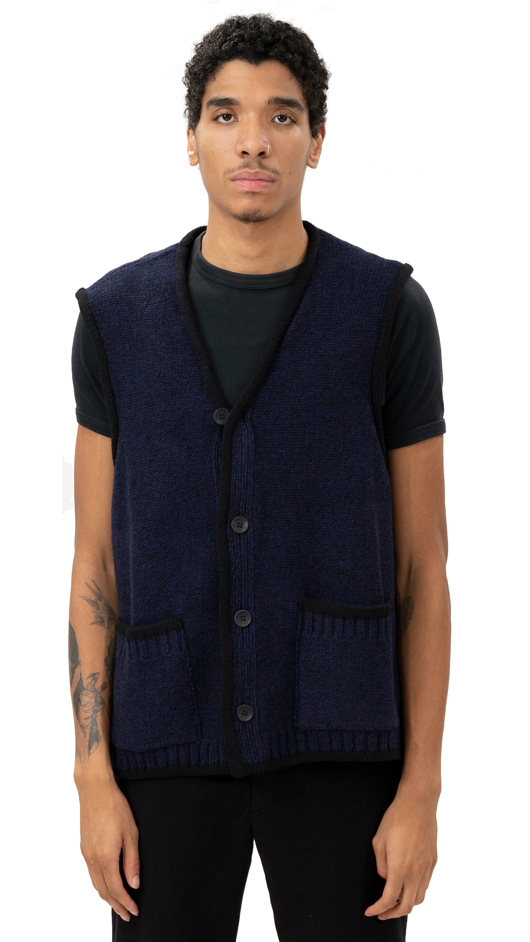 期間限定送料無料】 Cashmere walenode wool vest Aran ベスト - www