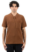 Zip Polo Brown French Terry