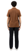 Zip Polo Brown French Terry