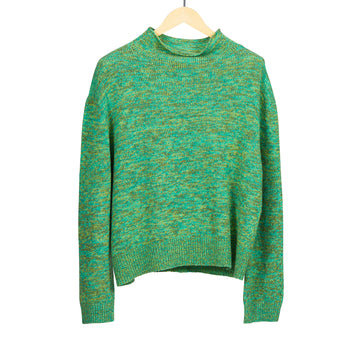 Knit Funnel Neck Green