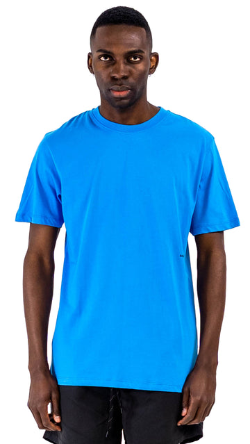 Coffey Short Sleeve T-Shirt Blue Cotton