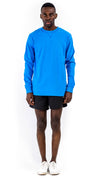 Noah Long Sleeve T-Shirt Blue Cotton