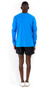 Noah Long Sleeve T-Shirt Blue Cotton