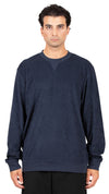 Towelling Sweatshirt Navy