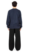 Towelling Sweatshirt Navy