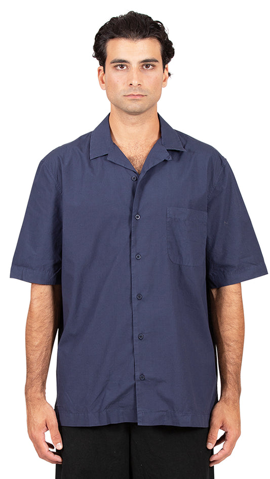 Camp Collar Shirt Navy